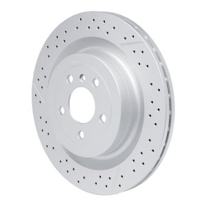 Mercedes-Benz GLE63 AMG Brake Rotor (1) - Rear - R1 Concepts - GeoSPEC Drilled & Slotted - `12-`19